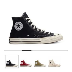 Converse Vintage 70’s High Top Black and White Sneakers